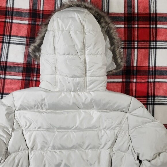 The North Face Dreamer Parkina Parka Gardenia White puffer Jacket Size Large - Picture 14 of 16
